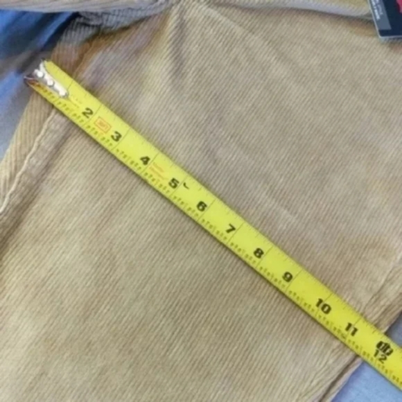Levi's Ribcage Bootcut Boot Cut Corduroy Pants Iced Coffee Cords Brown Jeans - Picture 9 of 10